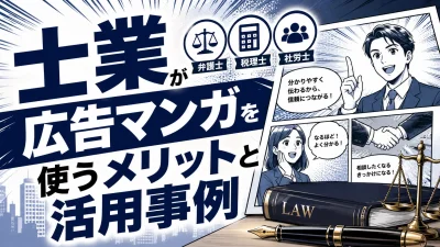 士業（弁護士・税理士・社労士）が広告マンガを使うメリットと活用事例